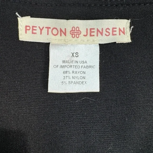 Peyton Jenson Open Front Blazer Jacket Womens Size XS Black - Picture 3 of 7